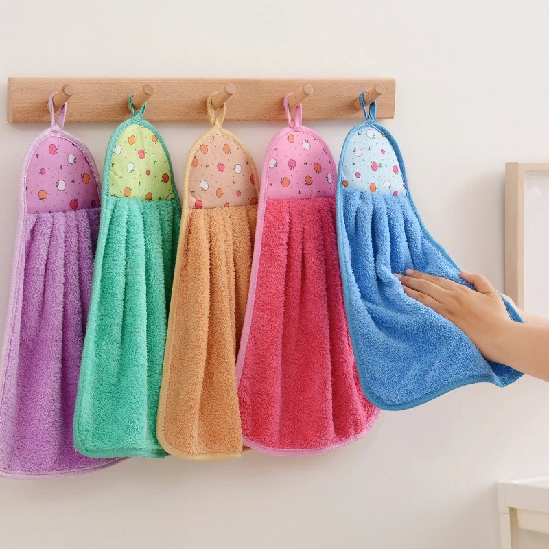 Home Kitchen Bathroom Cleaning - 4pcs 20*32cm Small Hand Towels for
