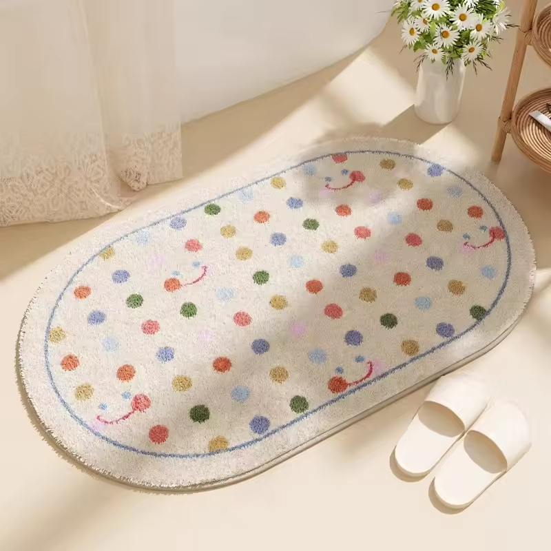 Home Made Bathroom Vanity - Imitation Cashmere Bathroom Toilet Floor Mat