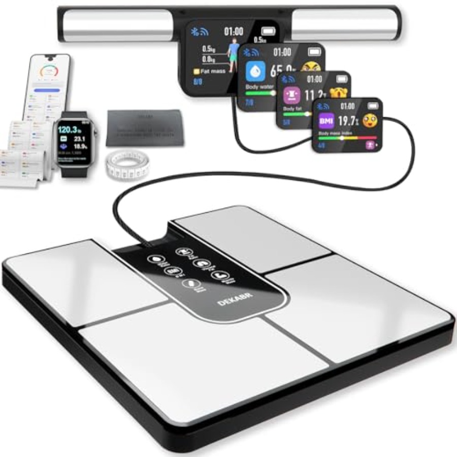 Home Bathroom Scales - Smart Scale for Home Gym: 8-electrode