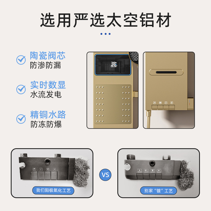 Space-Gray Smart Digital Displ - Home Bathroom บทวิจารณ์และราคา