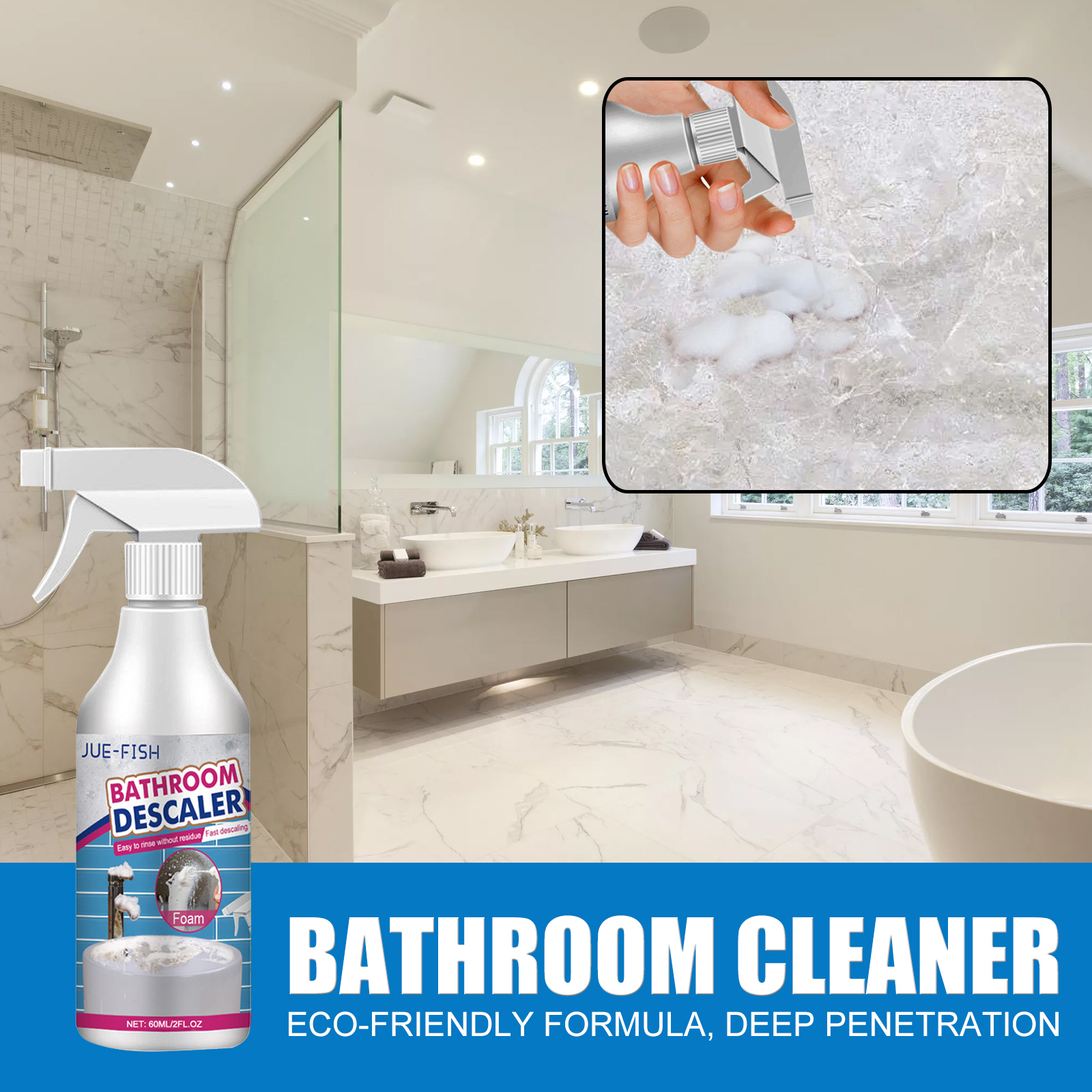 Jue Fish 60ml Bathroom Cleaner - Home Bathroom Scales บทวิจารณ์และราคา