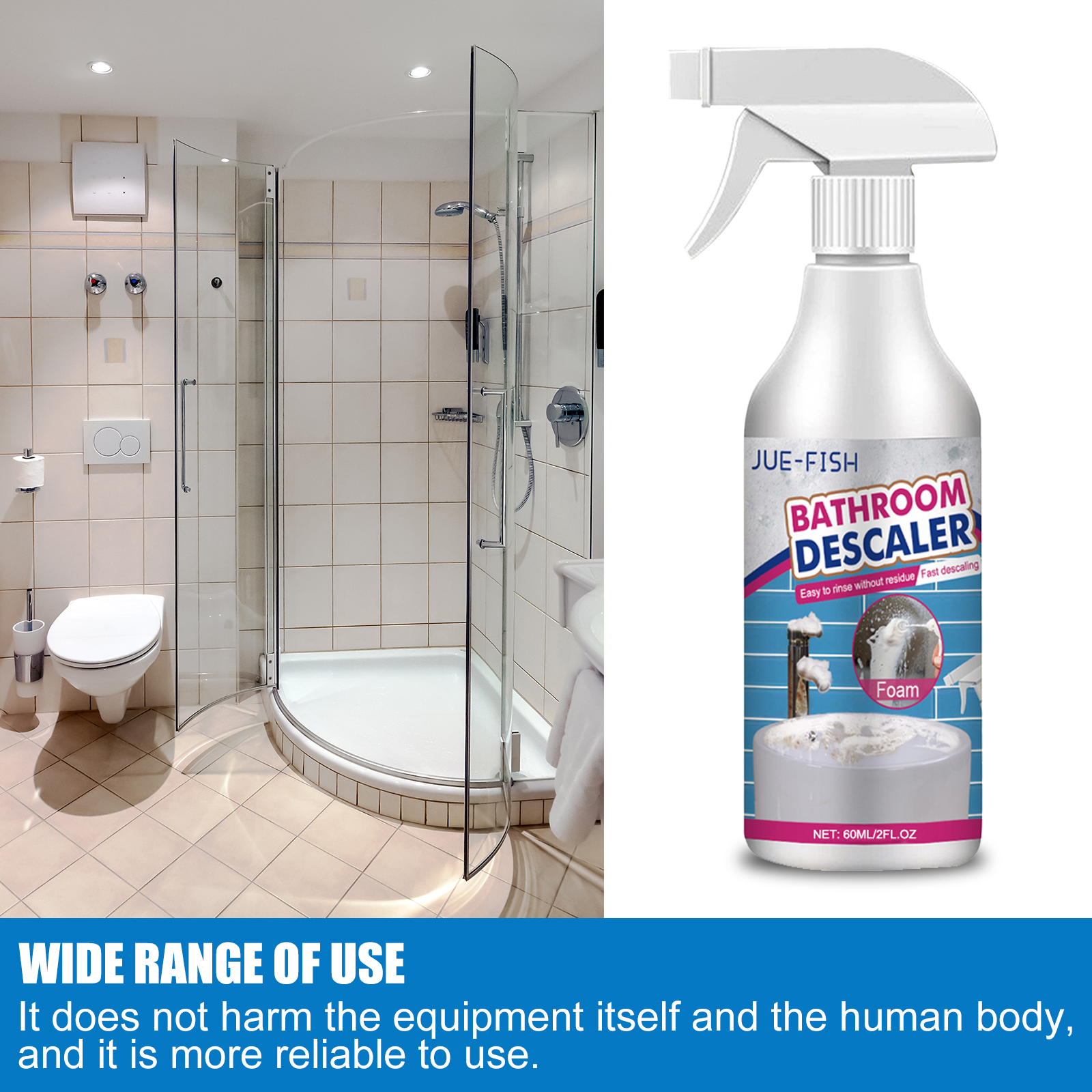 Jue Fish 60ml Bathroom Cleaner - Home Bathroom Scales บทวิจารณ์และราคา