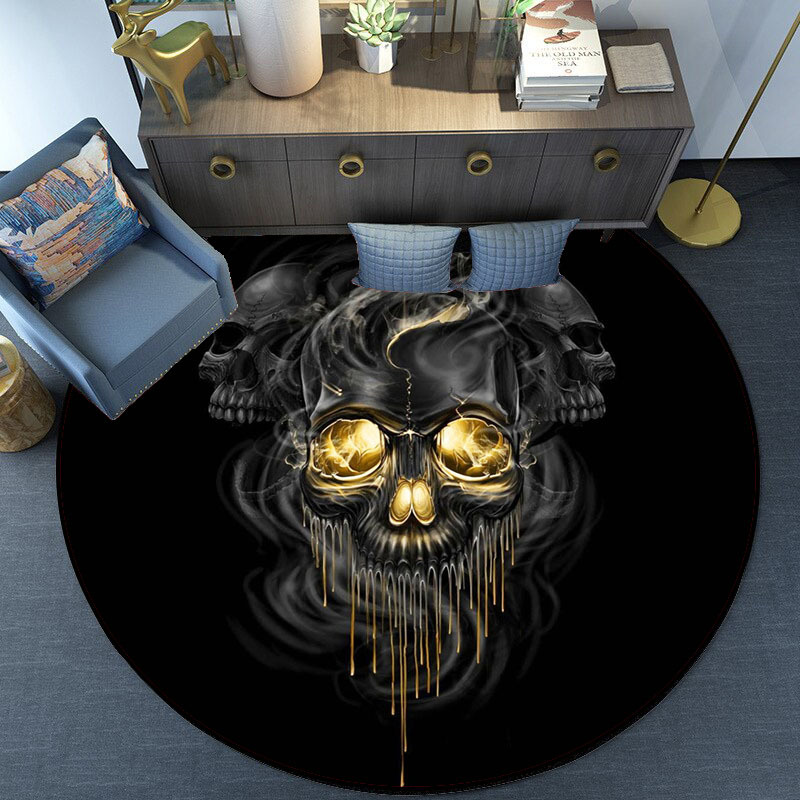 VIKAMA Gothic Skull Round Floo - Home Made Bathroom Vanity บทวิจารณ์และราคา
