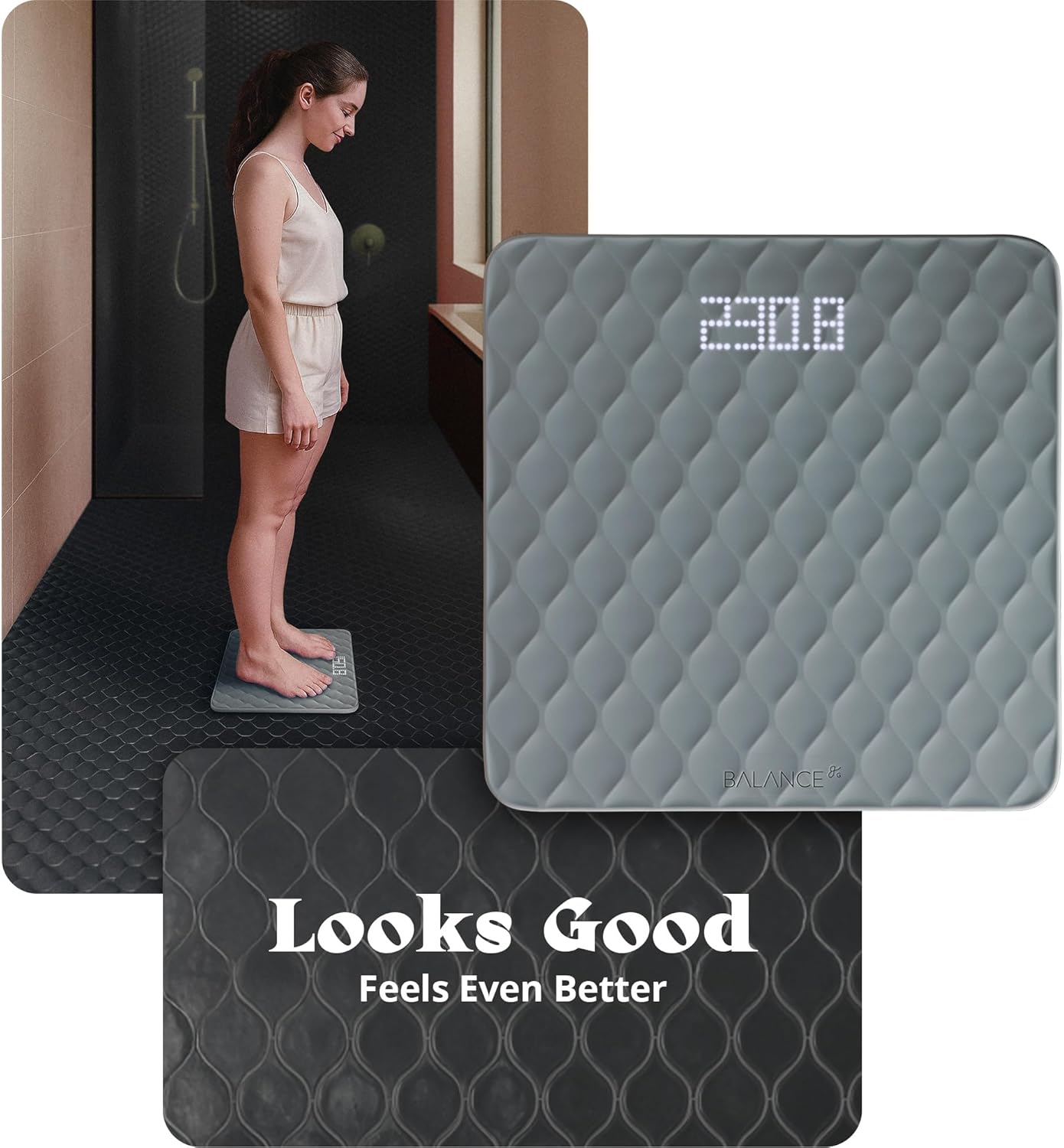 Bathroom Scale With Non-Slip S - Home Bathroom Scales บทวิจารณ์และราคา