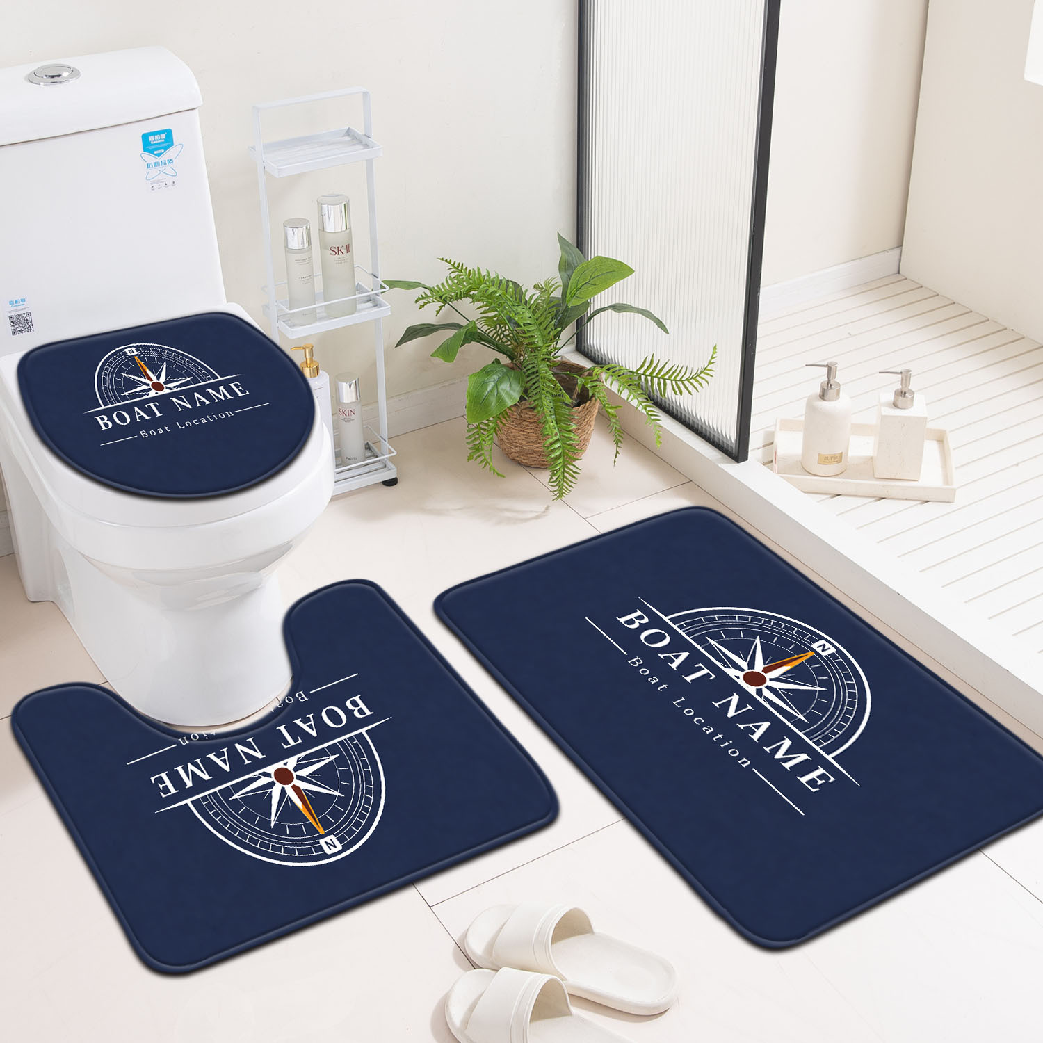 Premium Bath Mat Set Bathroom  - Home Made Bathroom Vanity บทวิจารณ์และราคา