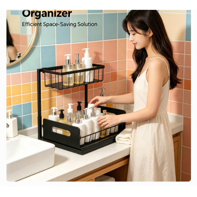 Household Pull Out Under Sink  - Home Goods Bathroom Cabinets บทวิจารณ์และราคา