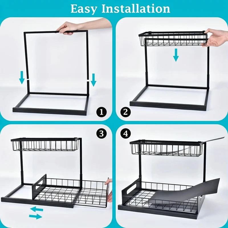 Household Pull Out Under Sink  - Home Goods Bathroom Cabinets บทวิจารณ์และราคา
