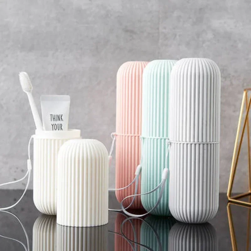 Travel Toothbrush Cup Box Roun - Home Creation Bathroom บทวิจารณ์และราคา
