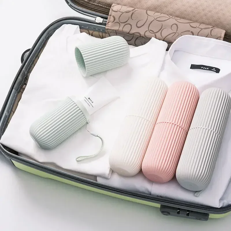 Travel Toothbrush Cup Box Roun - Home Creation Bathroom บทวิจารณ์และราคา