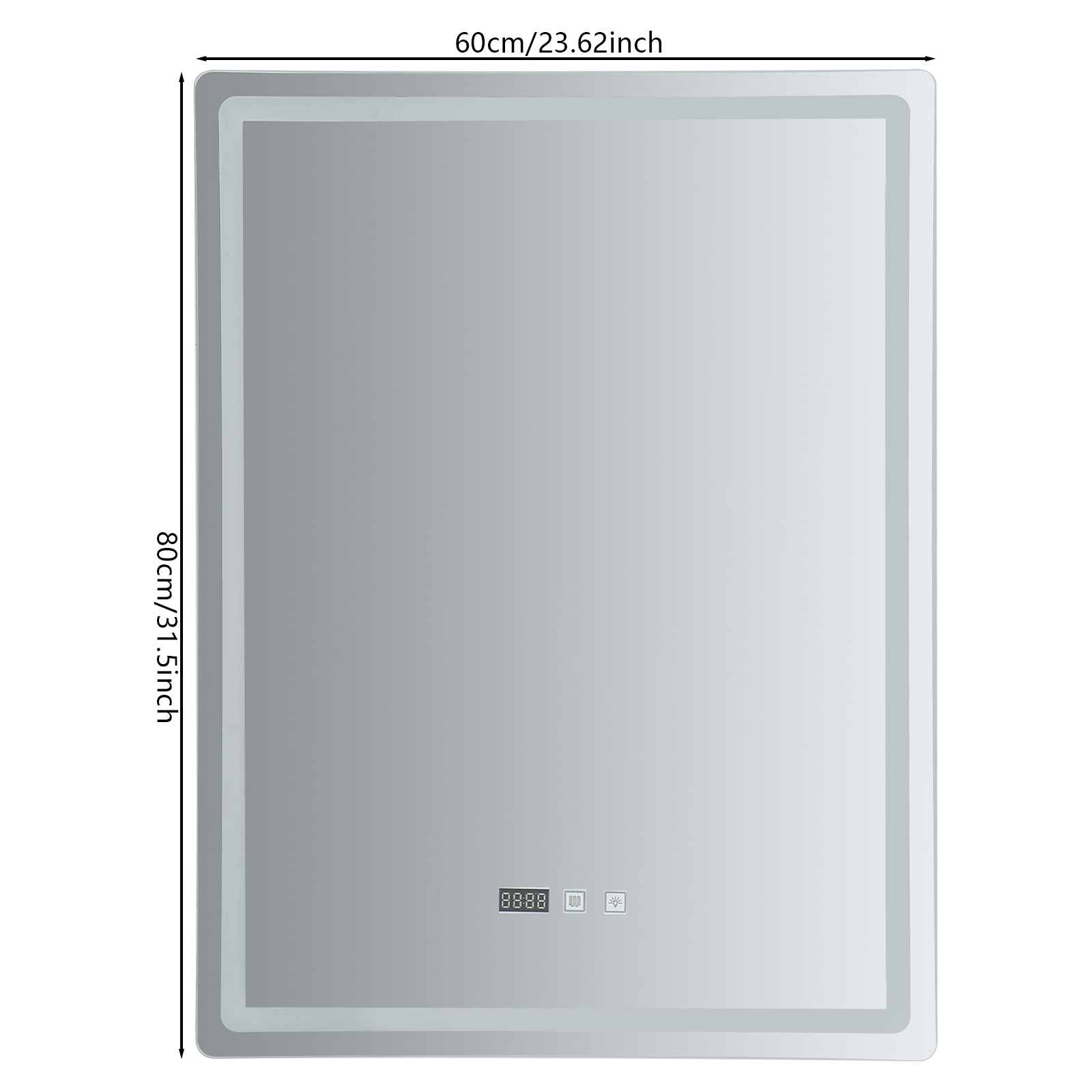 LED Bathroom Wall Mirror, Smar - Bathroom Mirror Led บทวิจารณ์และราคา
