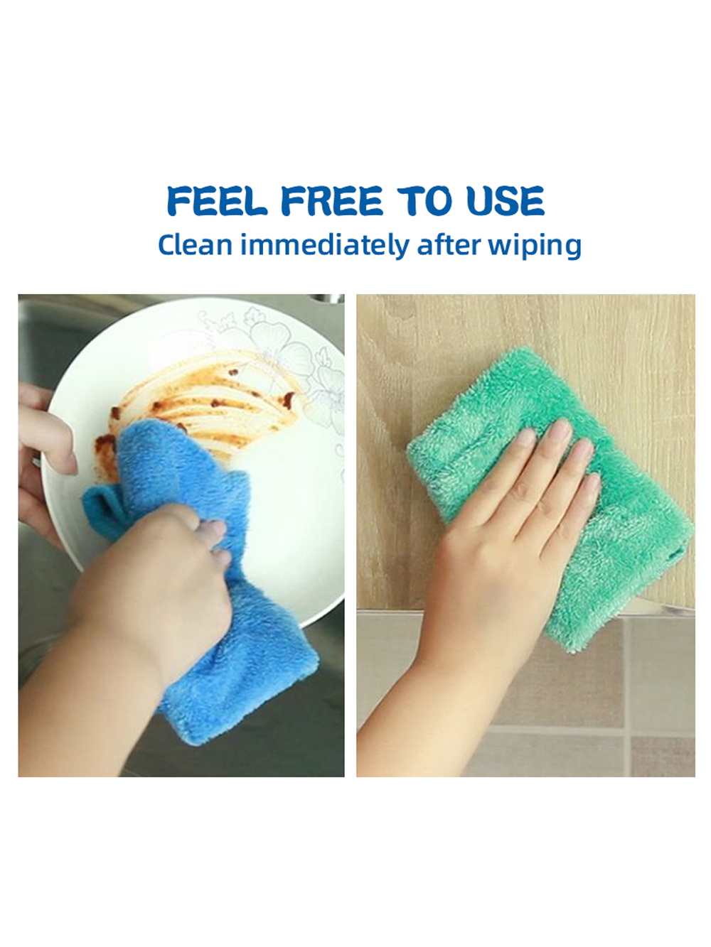 4pcs Small Hand Towels for Kit - Home Kitchen Bathroom Cleaning บทวิจารณ์และราคา