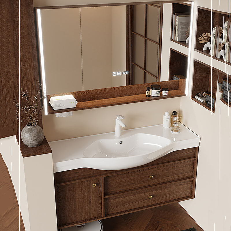 Mirror Storage Cupboard Organi - Home Bathroom Partition Wall บทวิจารณ์และราคา