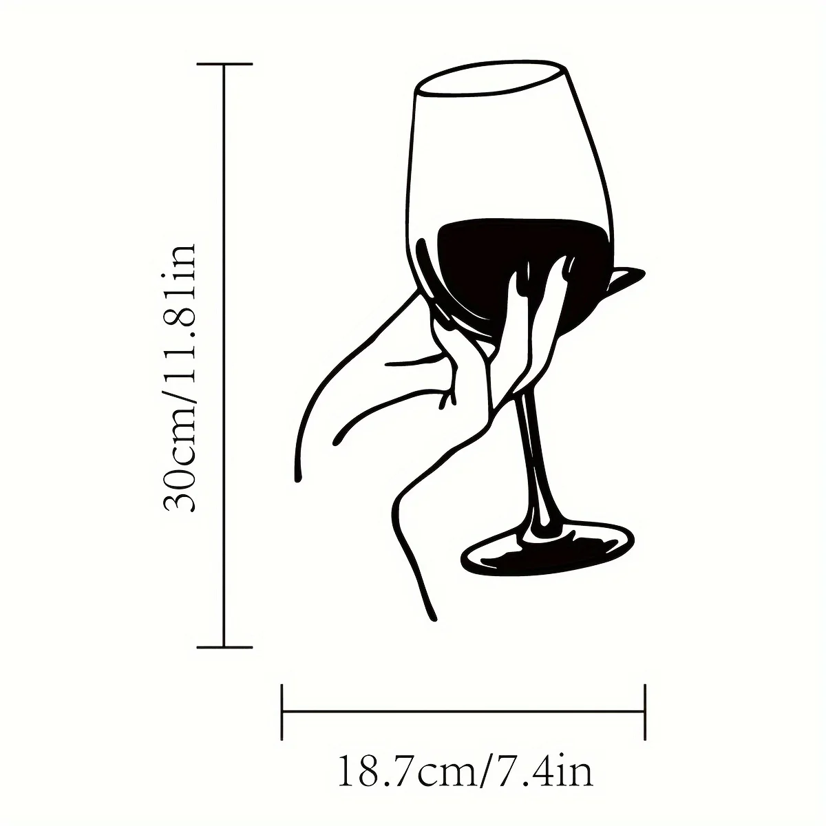 Wine Lover Lady Hand Metal Wal - Home Goods Bathroom บทวิจารณ์และราคา