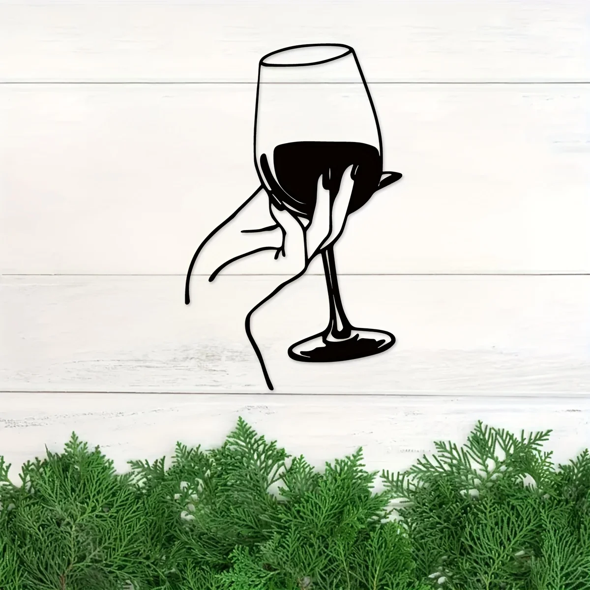Wine Lover Lady Hand Metal Wal - Home Goods Bathroom บทวิจารณ์และราคา