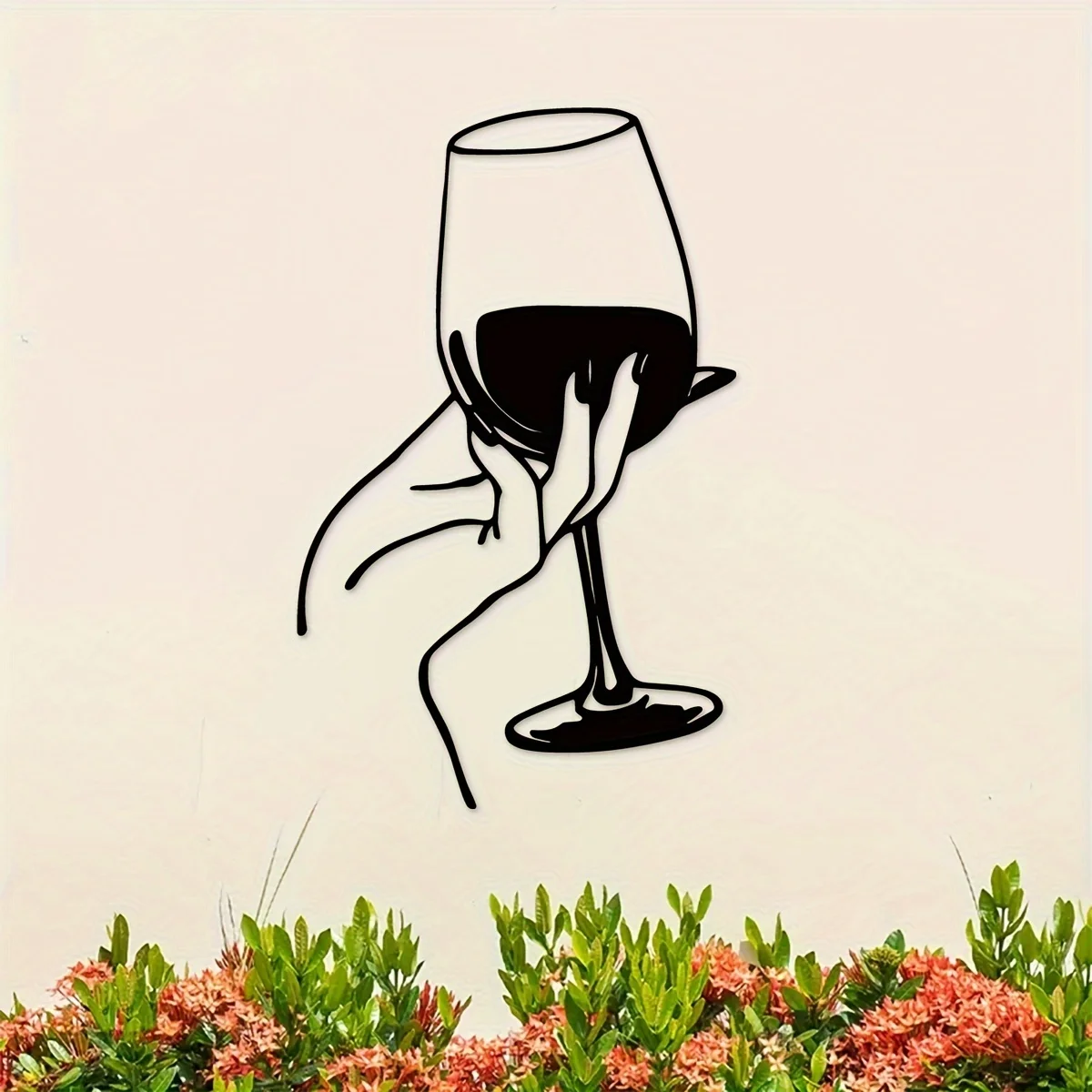 Wine Lover Lady Hand Metal Wal - Home Goods Bathroom บทวิจารณ์และราคา