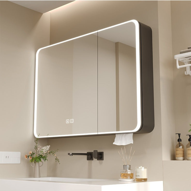 LED Bathroom Mirror Cabinet Al - Bathroom Mirror Led บทวิจารณ์และราคา