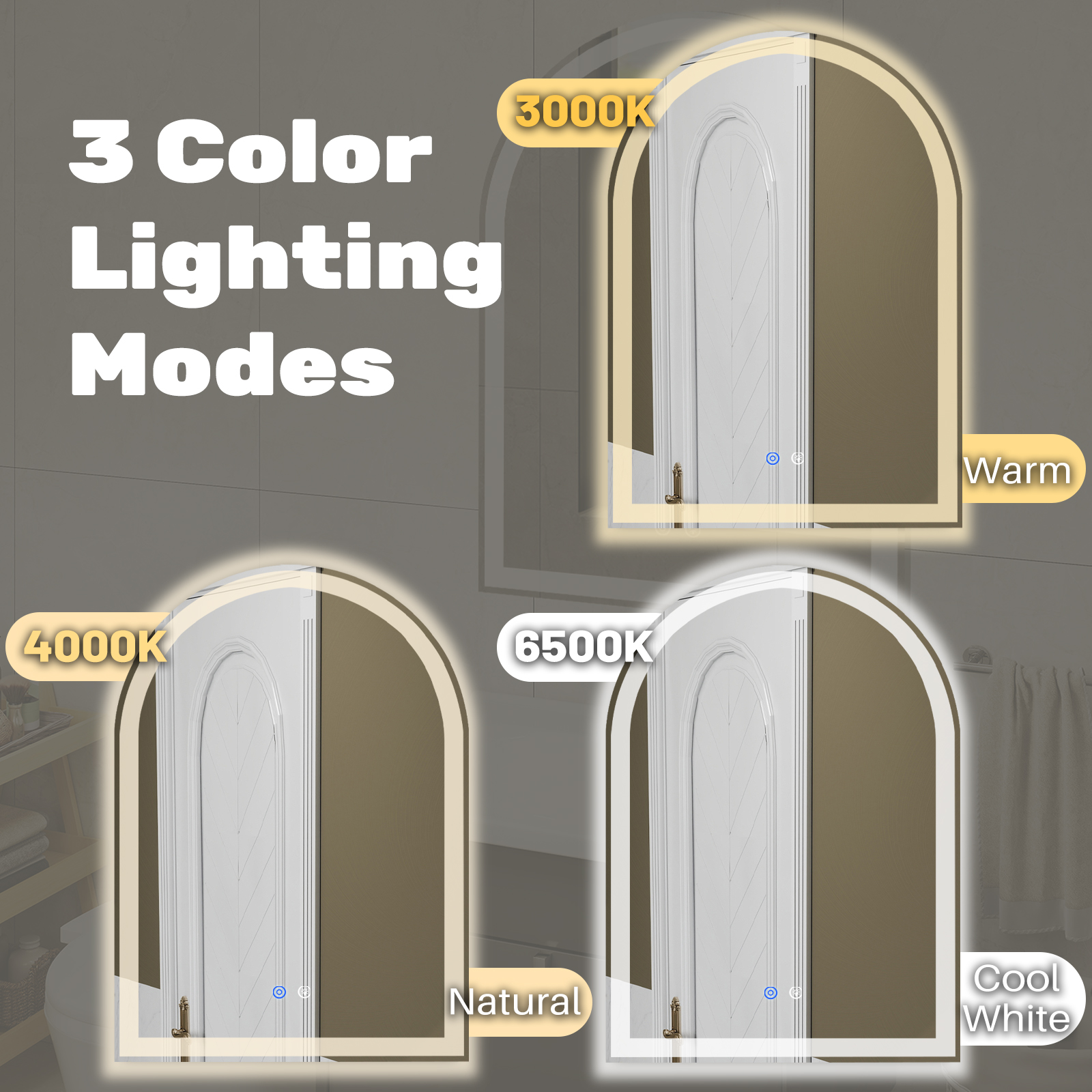 Smart Anti-fog LED Bathroom Mi - Bathroom Mirror Led บทวิจารณ์และราคา