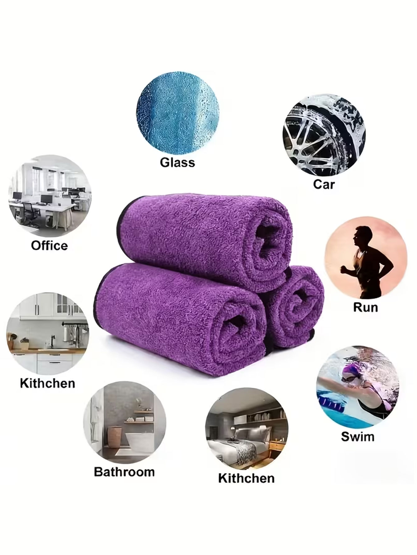 10-Pack Double-Sided Coral Vel - Home Kitchen Bathroom Cleaning บทวิจารณ์และราคา