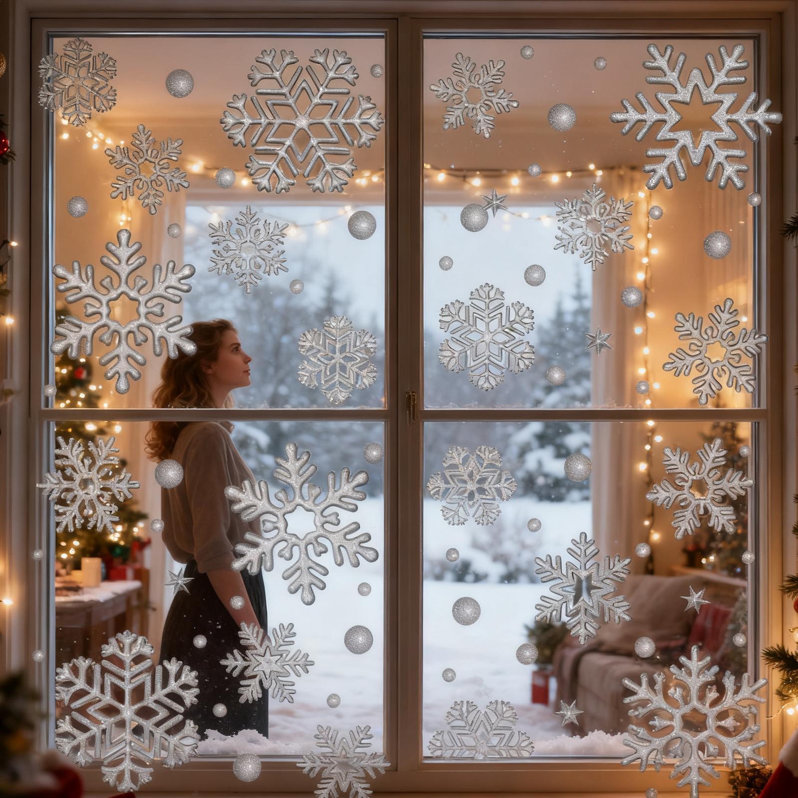 Holiday Window Clings Static R - Home Bathroom Tiles บทวิจารณ์และราคา
