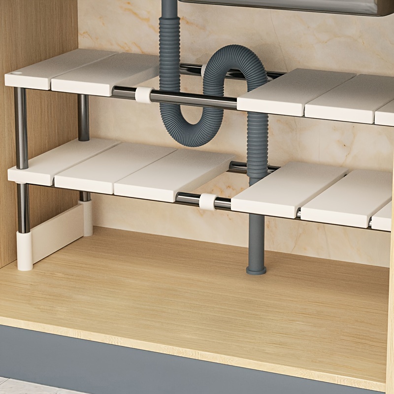 Adjustable Under Sink Storage  - Home Goods Bathroom Cabinets บทวิจารณ์และราคา