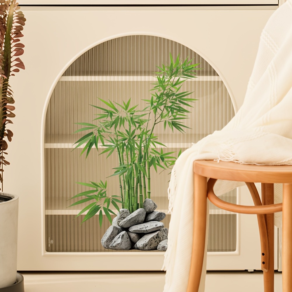 Watercolor Green Bamboo Leaf P - Home Bathroom Tiles บทวิจารณ์และราคา