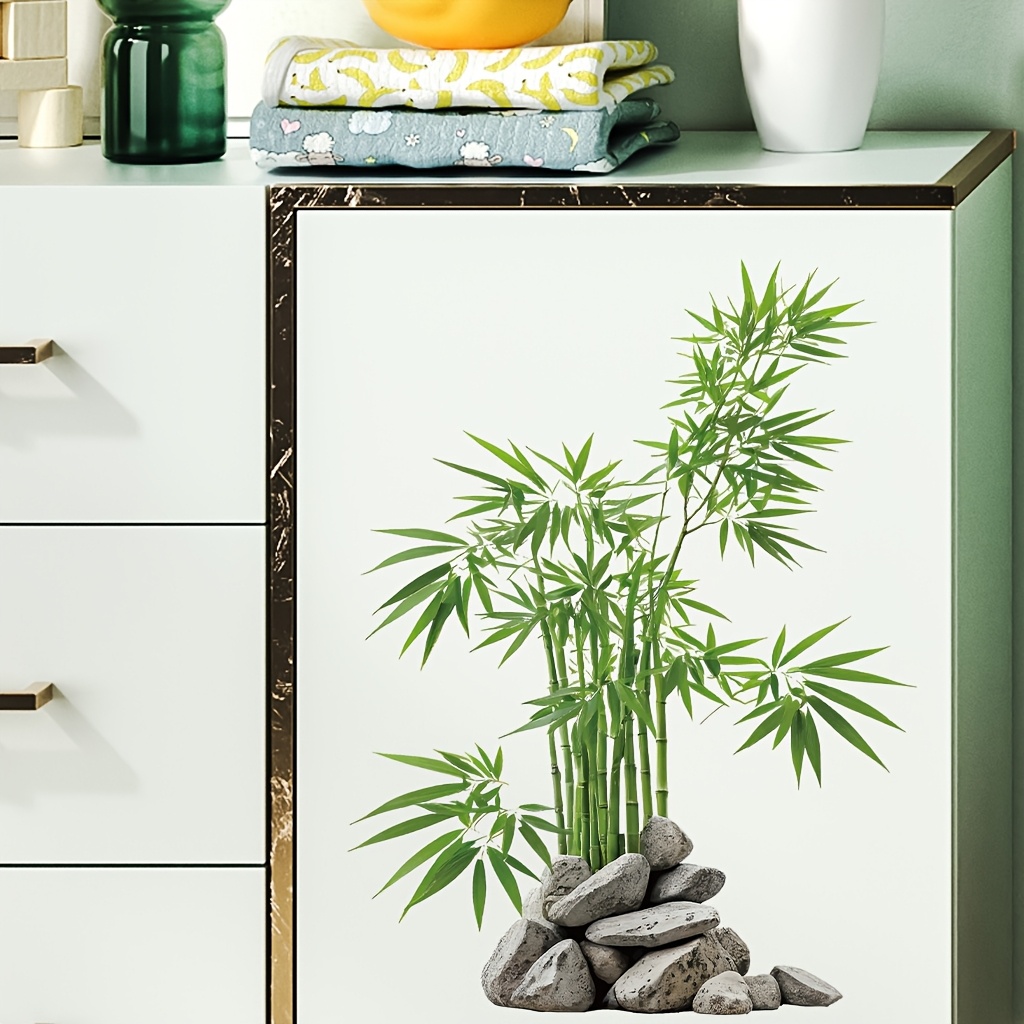 Watercolor Green Bamboo Leaf P - Home Bathroom Tiles บทวิจารณ์และราคา