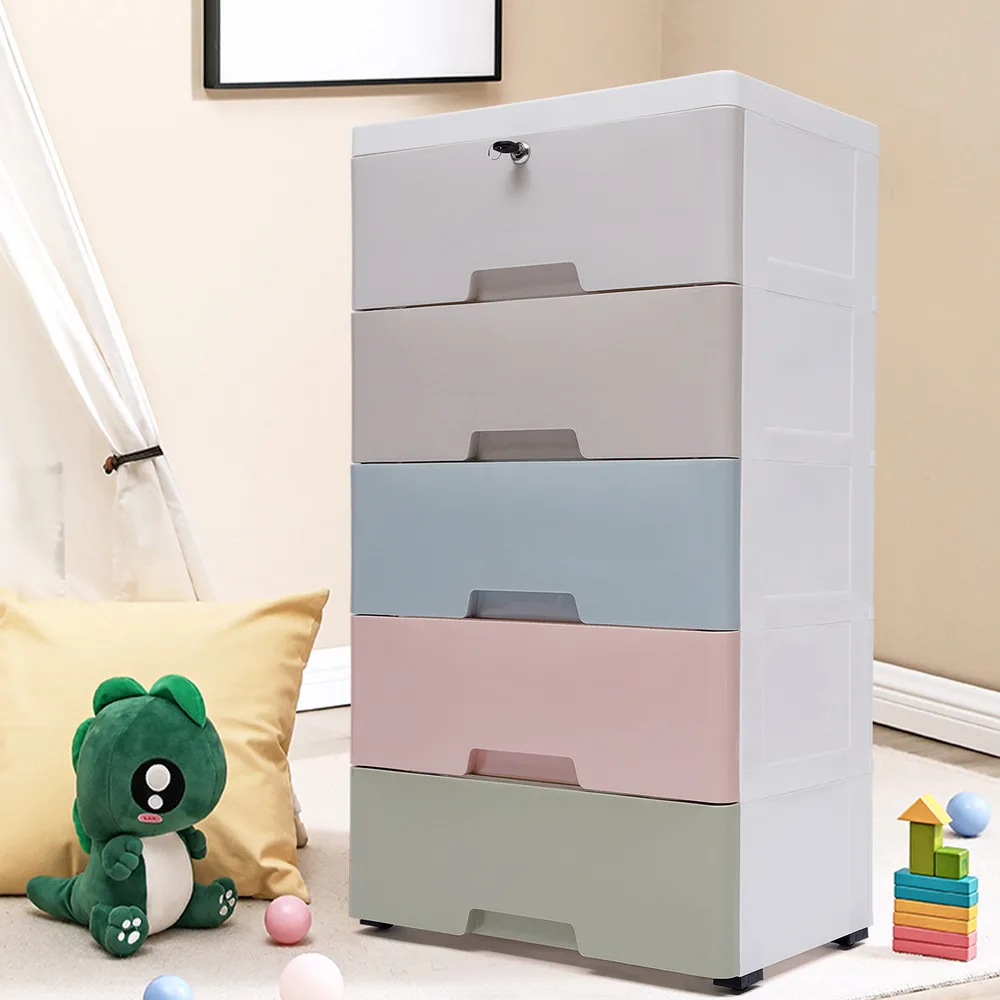 5-Drawer Plastic Storage Cabin - Home Goods Bathroom Cabinets บทวิจารณ์และราคา