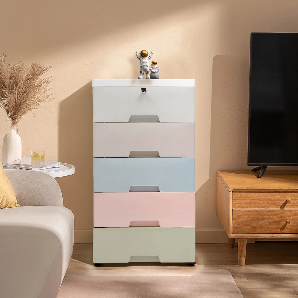 5-Drawer Plastic Storage Cabin - Home Goods Bathroom Cabinets บทวิจารณ์และราคา