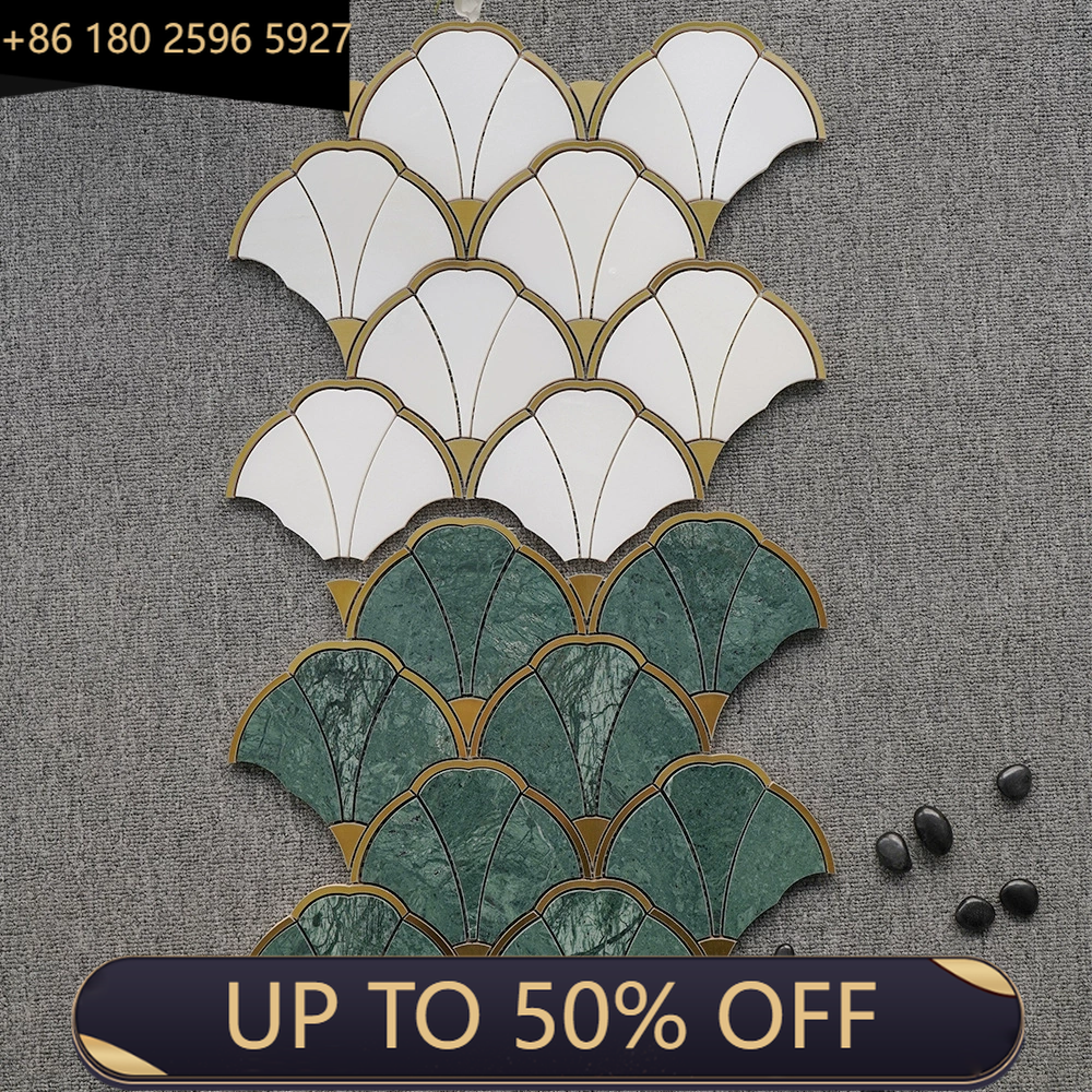Natural Marble Mosaic Pattern  - Home Bathroom Tiles บทวิจารณ์และราคา