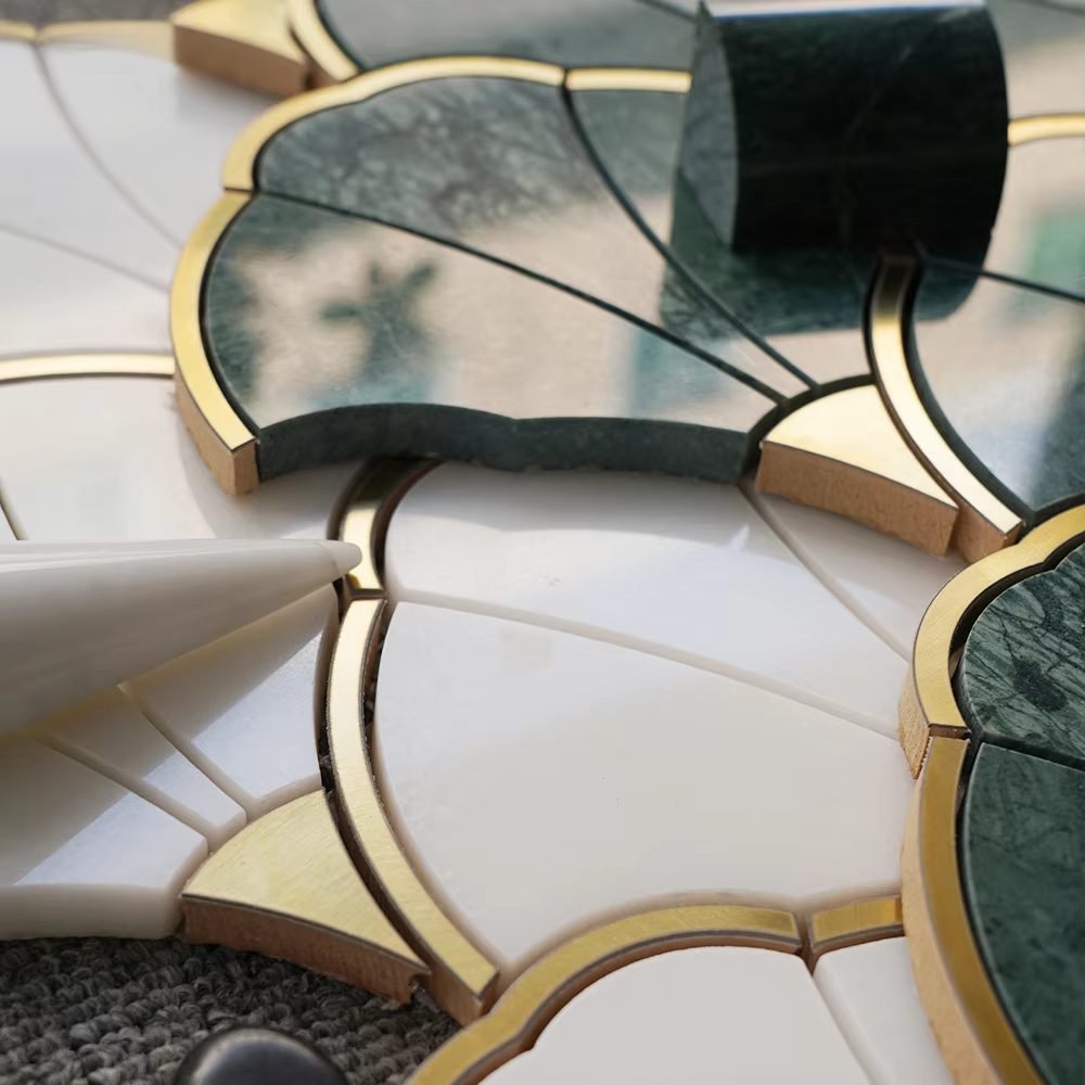 Natural Marble Mosaic Pattern  - Home Bathroom Tiles บทวิจารณ์และราคา
