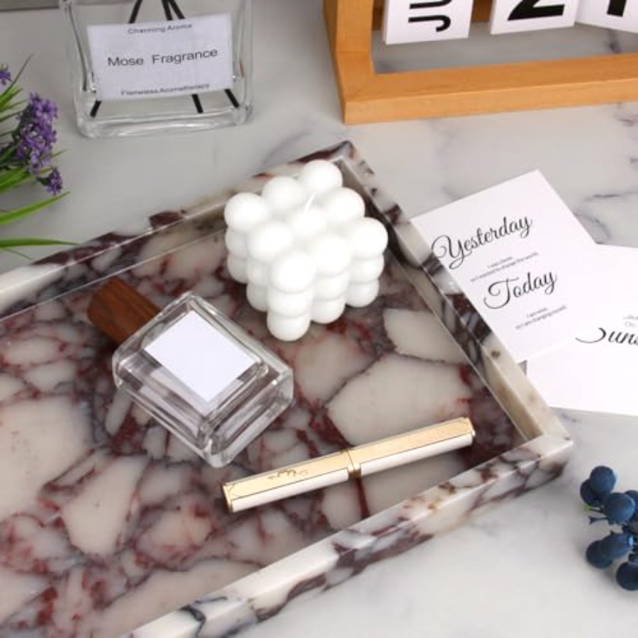 Marble Bathroom Vanity Tray, N - Home Bathroom บทวิจารณ์และราคา