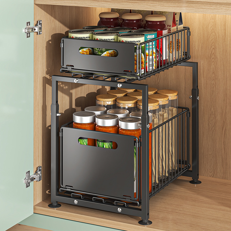 2 Tier Slide Out Cabinet Organ - Home Goods Bathroom Cabinets บทวิจารณ์และราคา