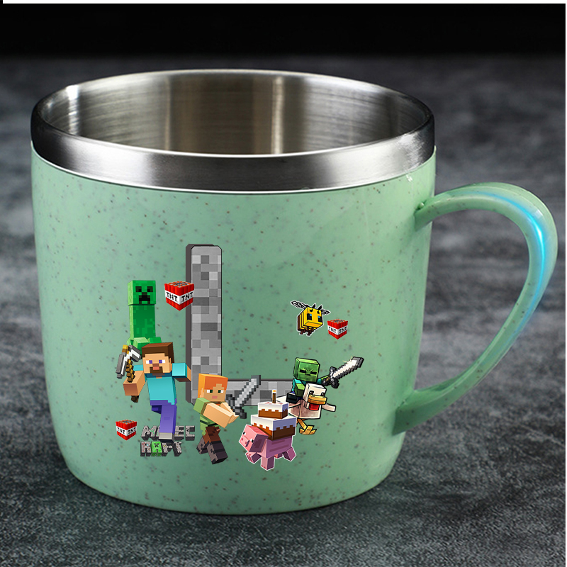 Minecrafted Water Cup for Boy  - Home Goods Bathroom บทวิจารณ์และราคา
