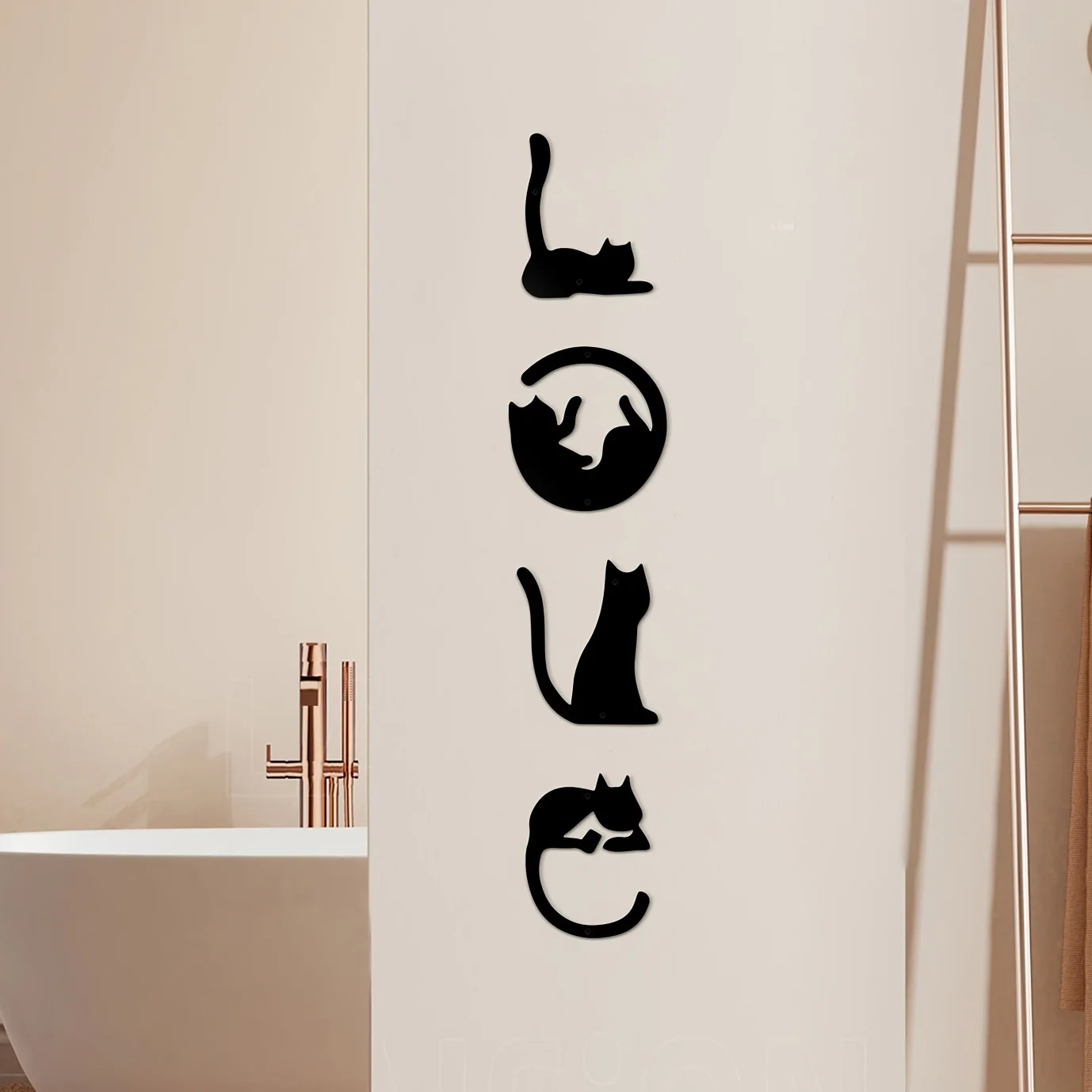 HelloYoung 4pcs/set Cute Cat M - Home Goods Bathroom บทวิจารณ์และราคา