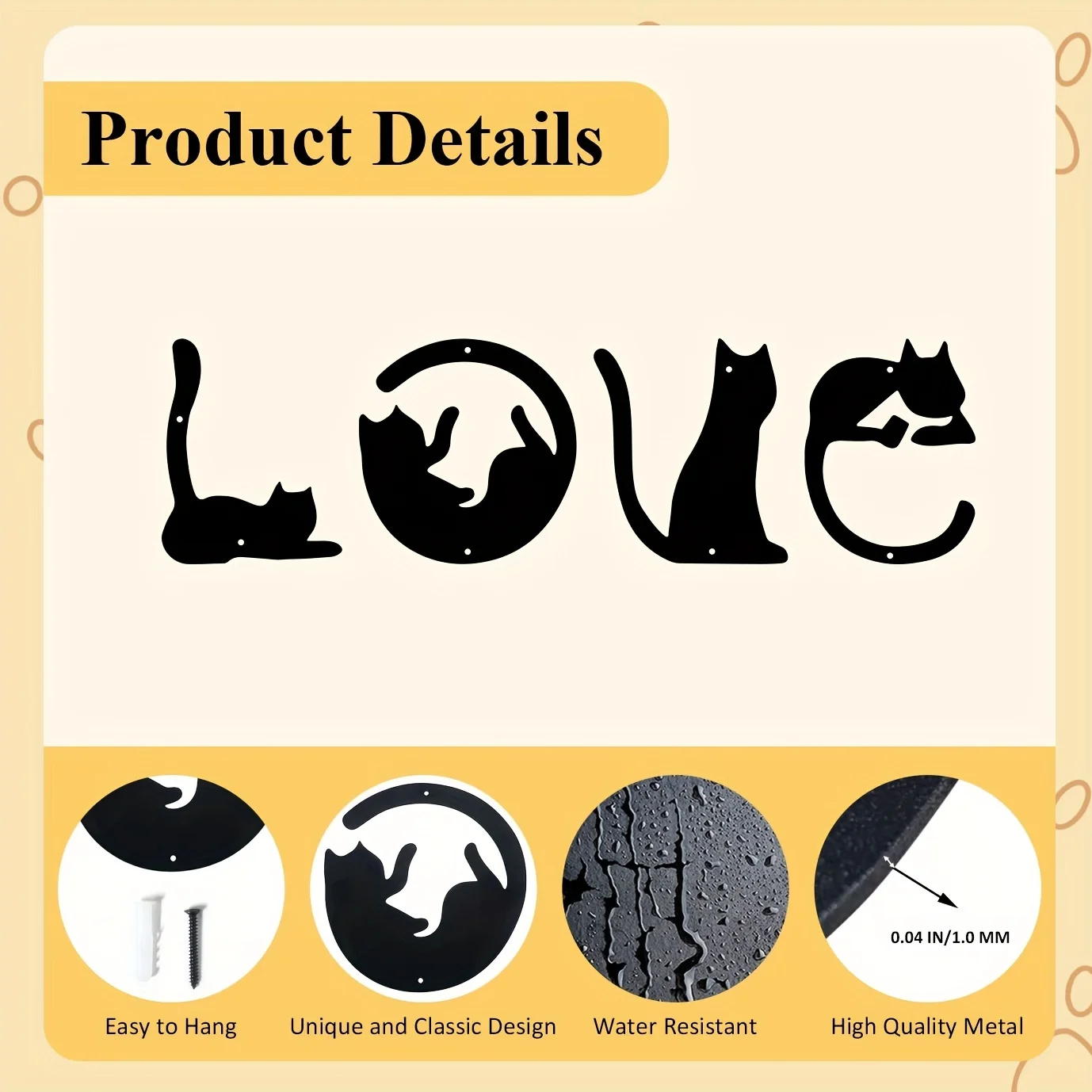 HelloYoung 4pcs/set Cute Cat M - Home Goods Bathroom บทวิจารณ์และราคา