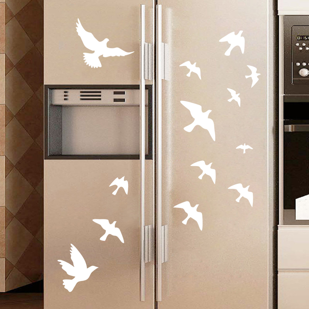 12Pcs/set Bird Wall Stickers H - Home Bathroom Tiles บทวิจารณ์และราคา