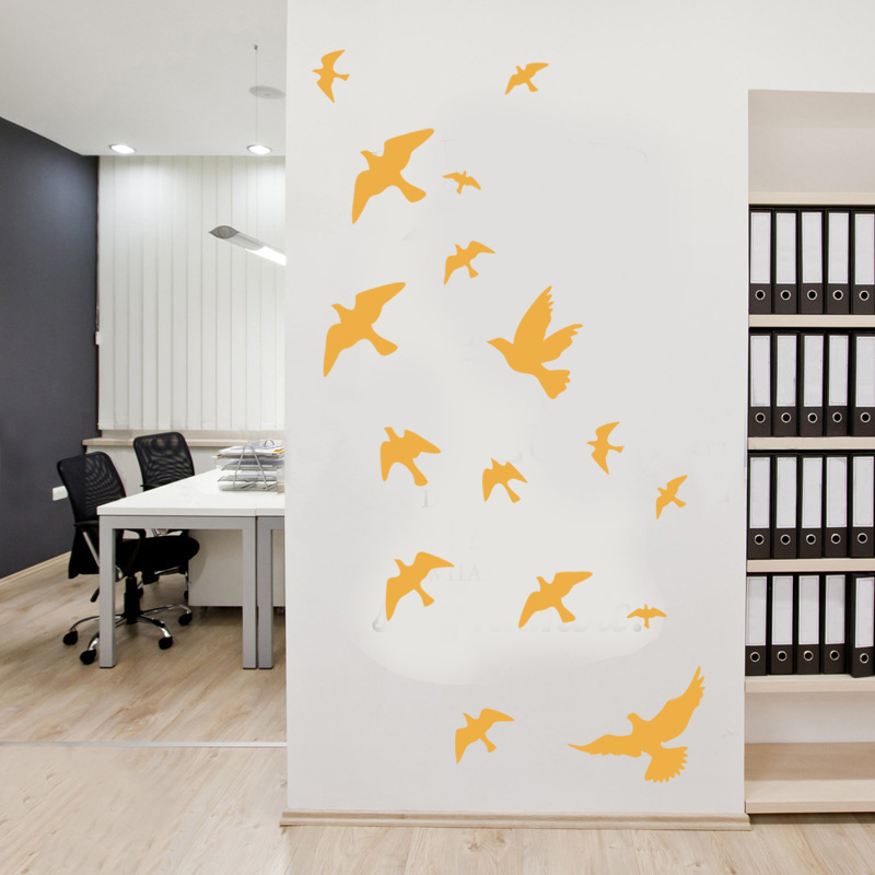 12Pcs/set Bird Wall Stickers H - Home Bathroom Tiles บทวิจารณ์และราคา