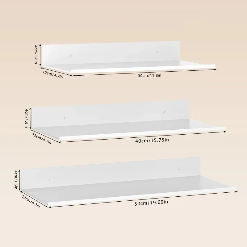 Metal Floating Shelves Wall Mo - Home Creation Bathroom บทวิจารณ์และราคา