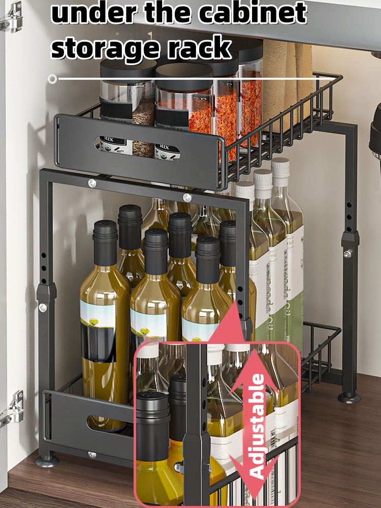 2-tier Under Sink Storage Rack - Home Goods Bathroom Cabinets บทวิจารณ์และราคา
