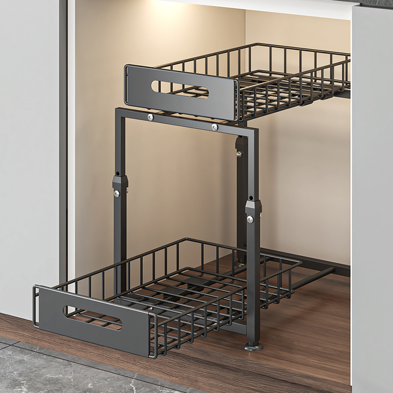 2-tier Under Sink Storage Rack - Home Goods Bathroom Cabinets บทวิจารณ์และราคา