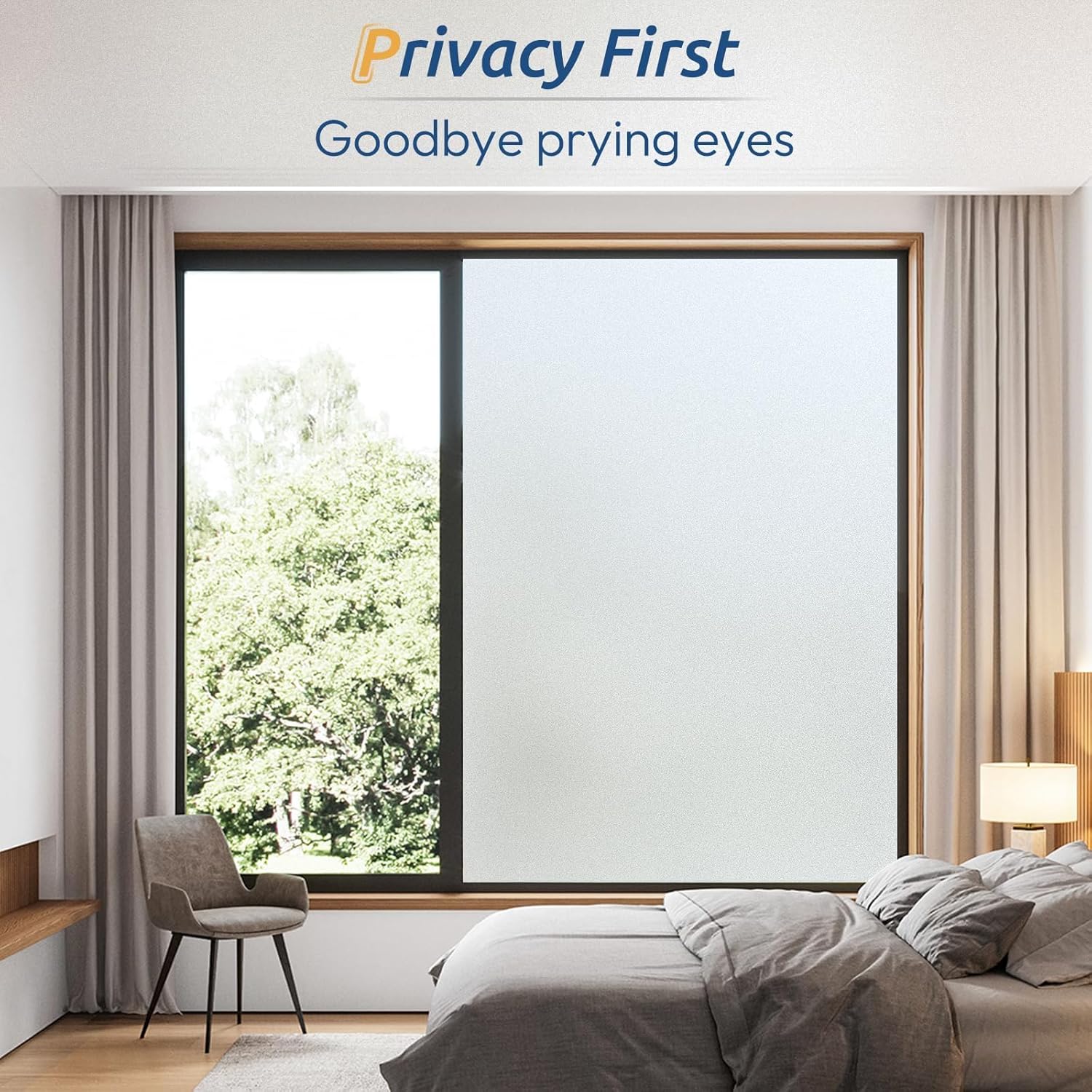 Frosted Window Privacy Film, S - Home Bathroom บทวิจารณ์และราคา