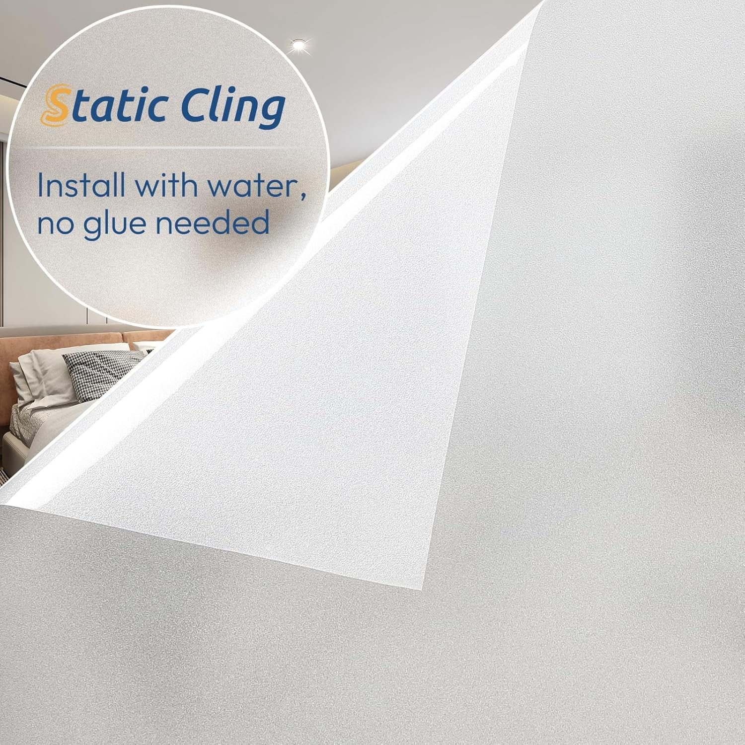 Frosted Window Privacy Film, S - Home Bathroom บทวิจารณ์และราคา