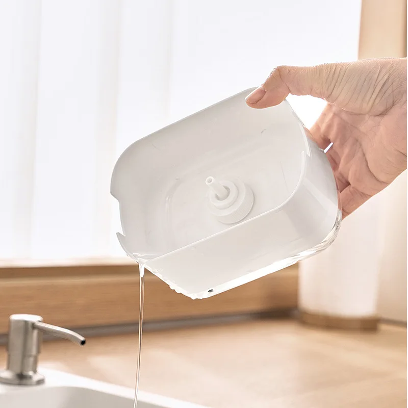 Soap Dispenser With Sponge Hol - Home Kitchen Bathroom Cleaning บทวิจารณ์และราคา