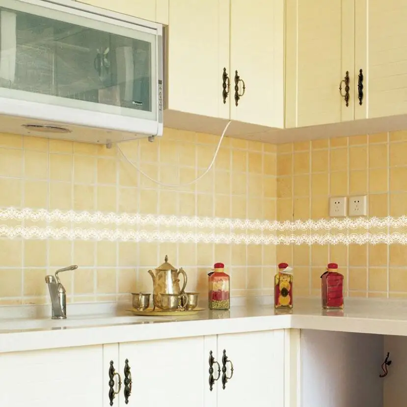 Sweet Lace Design Wallpaper Bo - Home Bathroom Tiles บทวิจารณ์และราคา