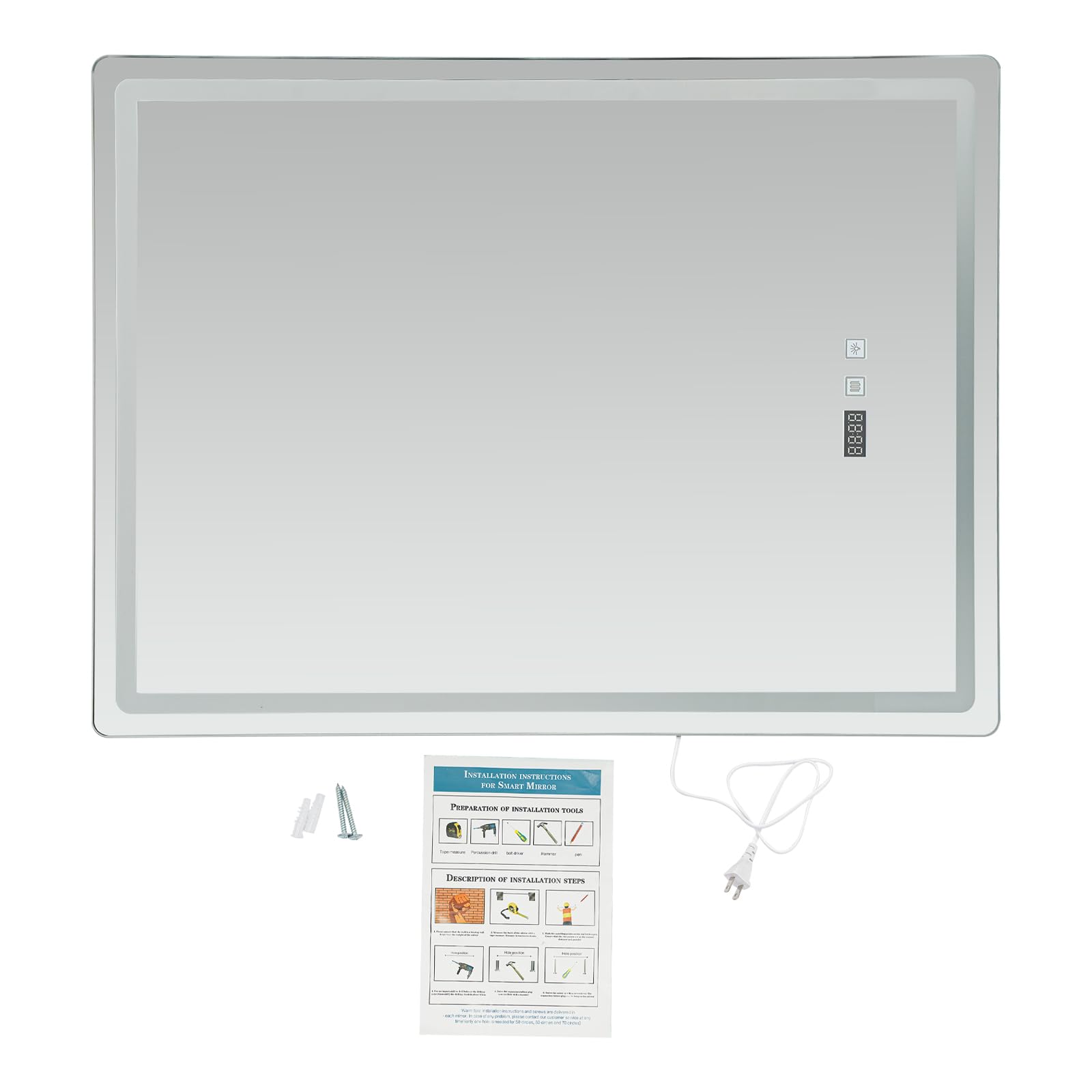LED Bathroom Wall Mirror, 500x - Bathroom Mirror Led บทวิจารณ์และราคา